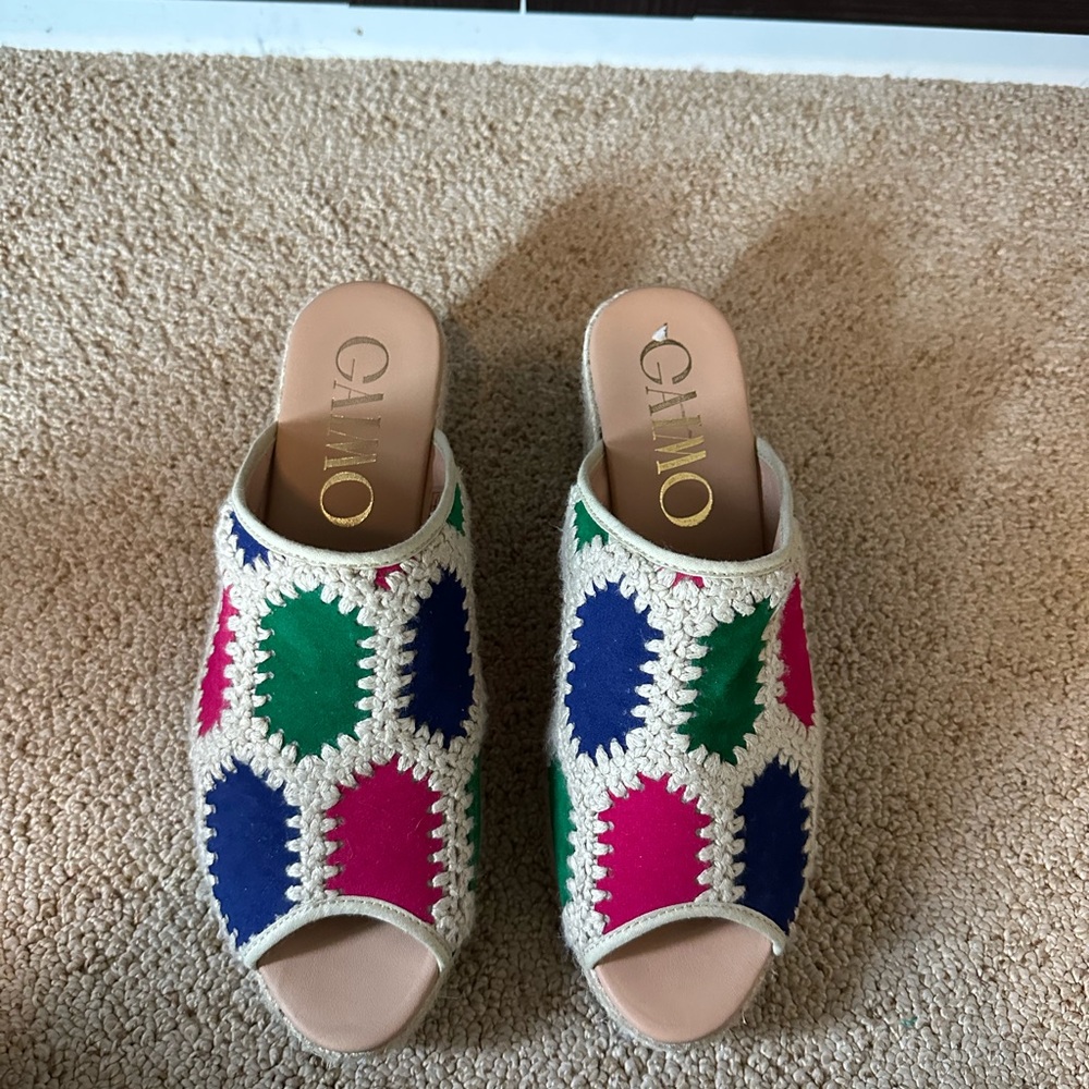 Gaimo Multicolor Crochet Mules for Women